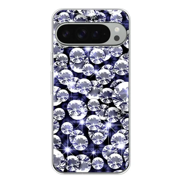 Чехол с рисунком «Бриллианты» для Google Pixel 9 Pro XL Чехол с рисунком «Бриллианты» для Google Pixel 9 Pro XL