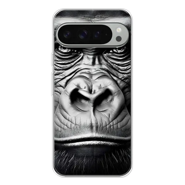 Чехол с рисунком «Черная обезьяна» для Google Pixel 9 Pro XL Чехол с рисунком «Черная обезьяна» для Google Pixel 9 Pro XL
