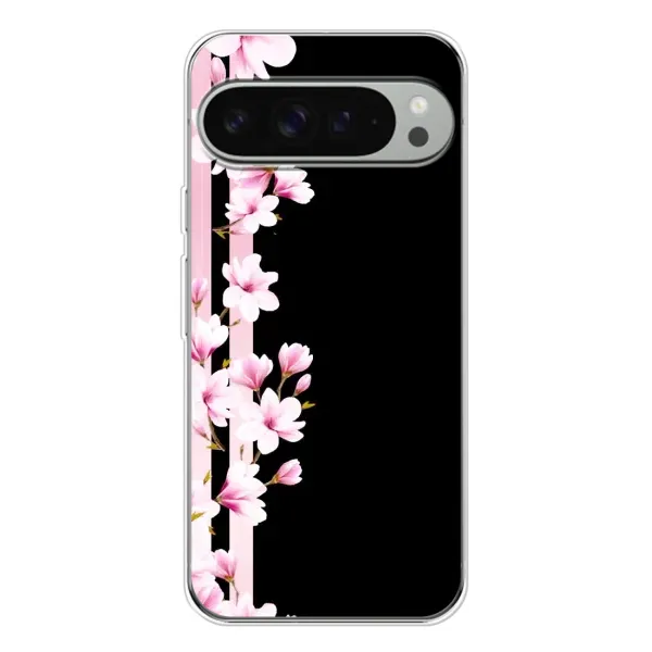 Чехол с рисунком «Цветочки» для Google Pixel 9 Pro XL Чехол с рисунком «Цветочки» для Google Pixel 9 Pro XL