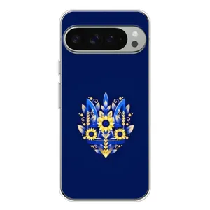 Чехол Укр Символика для Google Pixel 9 Pro XL (Цветущий Герб)