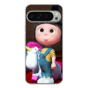 Мультяшный принт на Чехол для Пиксель 9 Про ХЛ (Девочка Агнес)
