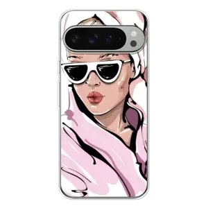 Чехол с картинкой Модные Девчонки Google Pixel 9 Pro XL (Девушка в халате)