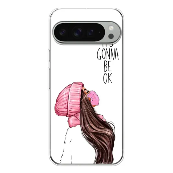 Чехол с рисунком «Девушка в маске» для Google Pixel 9 Pro XL Чехол с рисунком «Девушка в маске» для Google Pixel 9 Pro XL