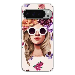 Чехол с картинкой Модные Девчонки Google Pixel 9 Pro XL (Девушка в очках)