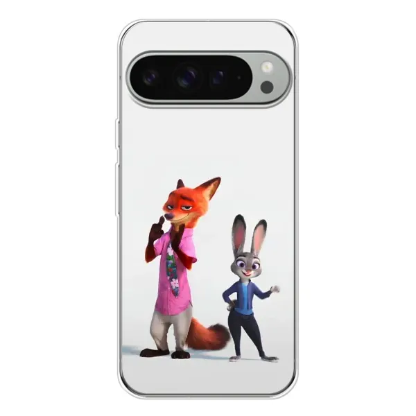 Чехол с рисунком «Джуди и Ник» для Google Pixel 9 Pro XL Чехол с рисунком «Джуди и Ник» для Google Pixel 9 Pro XL