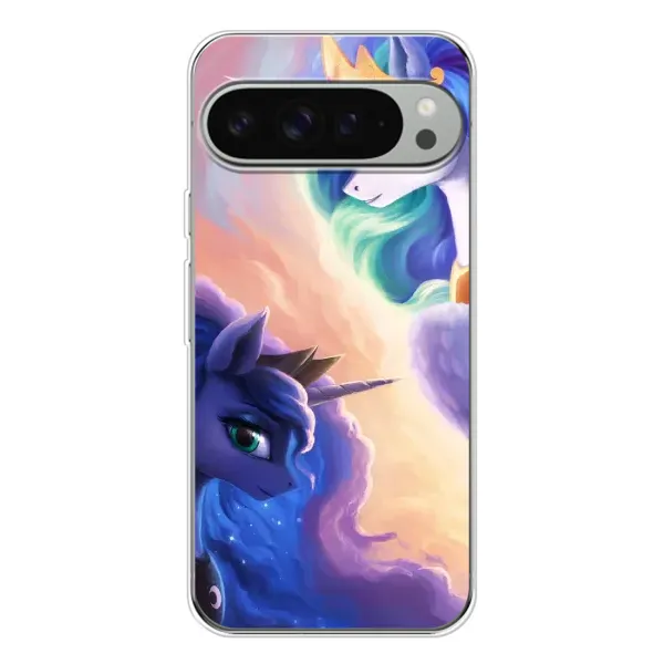 Чехол с рисунком «Единорожки на тучках» для Google Pixel 9 Pro XL Чехол с рисунком «Единорожки на тучках» для Google Pixel 9 Pro XL