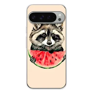 Силиконовый Чехол с Енотами на Google Pixel 9 Pro XL (Енот)