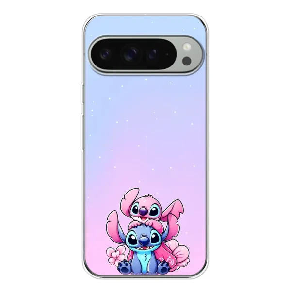Чехол с рисунком «Энджл и Стич» для Google Pixel 9 Pro XL Чехол с рисунком «Энджл и Стич» для Google Pixel 9 Pro XL