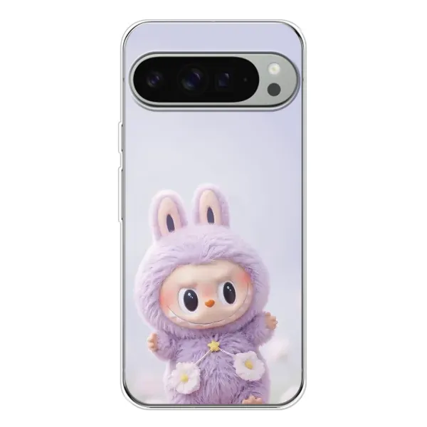 Чехол с рисунком «Фиолетовый Лабубу» для Google Pixel 9 Pro XL Чехол с рисунком «Фиолетовый Лабубу» для Google Pixel 9 Pro XL