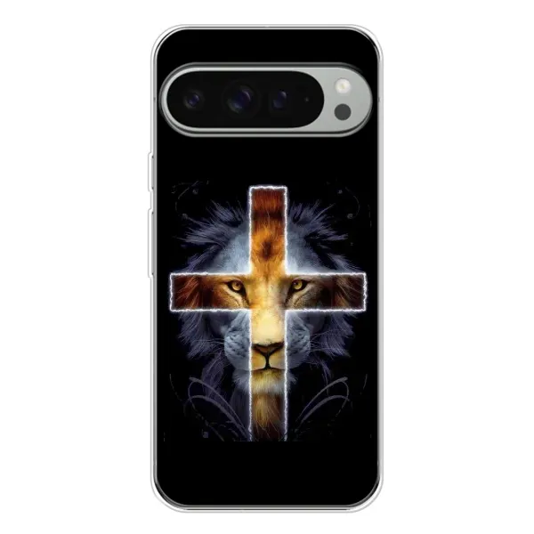 Чехол с рисунком «Иисус Лев» для Google Pixel 9 Pro XL Чехол с рисунком «Иисус Лев» для Google Pixel 9 Pro XL