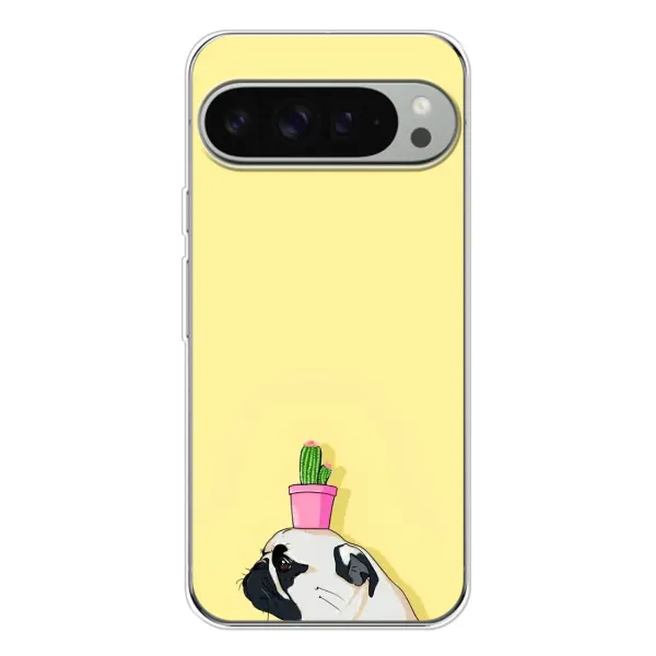 Чехол с рисунком «Кактус на голове» для Google Pixel 9 Pro XL Чехол с рисунком «Кактус на голове» для Google Pixel 9 Pro XL