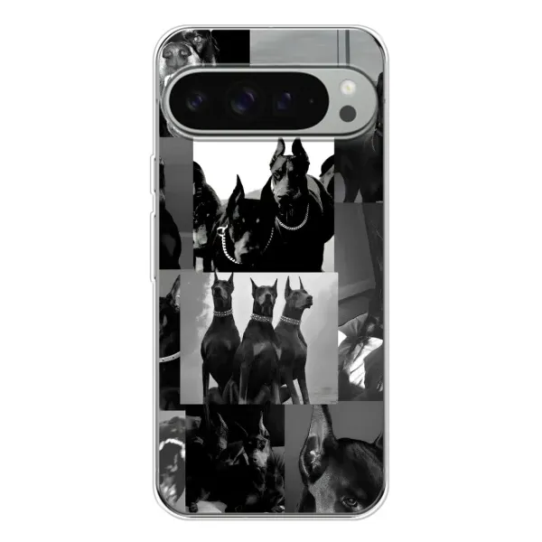 Чехол с рисунком «Коллаж Доберман» для Google Pixel 9 Pro XL Чехол с рисунком «Коллаж Доберман» для Google Pixel 9 Pro XL