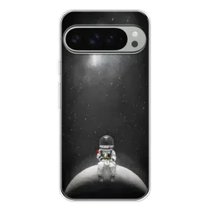Силіконовый Чохол з принтом "Космонавти" на Google Pixel 9 Pro XL (Космонавт романтик)
