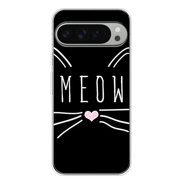 Чехол с рисунком «КОТИК MEOW» для Google Pixel 9 Pro XL Чехол с рисунком «КОТИК MEOW» для Google Pixel 9 Pro XL