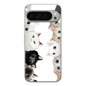 Силіконовий чохол з котиком для Google Pixel 9 Pro XL (Коти)