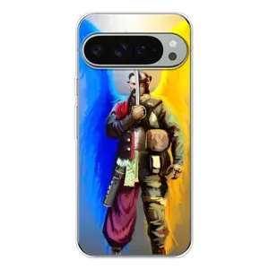 Чехол с картинкой (Патриотический КОЗАК) на Google Pixel 9 Pro XL (Козак с крыльями)