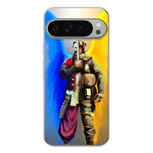 Чехол с рисунком «Козак с крыльями» для Google Pixel 9 Pro XL Чехол с рисунком «Козак с крыльями» для Google Pixel 9 Pro XL