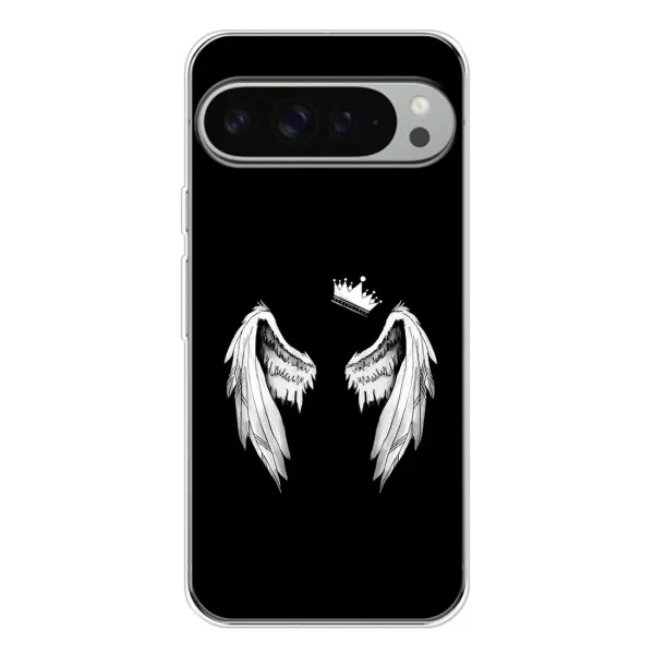 Чехол с рисунком «Крылья и корона» для Google Pixel 9 Pro XL Чехол с рисунком «Крылья и корона» для Google Pixel 9 Pro XL