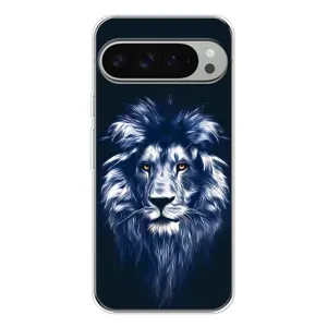Чохол з картинкою на Google Pixel 9 Pro XL (Лев – синій)