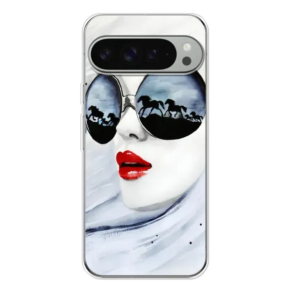 Чехол с рисунком «Любительница коней» для Google Pixel 9 Pro XL Чехол с рисунком «Любительница коней» для Google Pixel 9 Pro XL