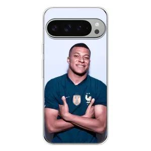 Чехол (TPU) с Футболистом на Google Pixel 9 Pro XL (Мбаппешичка)