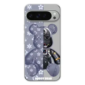 Силиконовый чехол для Google Pixel 9 Pro XL (Медведь Louis Vuitton)