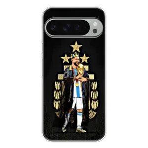 Чехлы Лео Месси Аргентина для Google Pixel 9 Pro XL (Месси король)