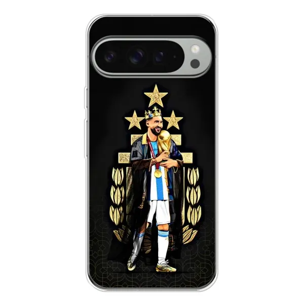 Чехол с рисунком «Месси король» для Google Pixel 9 Pro XL Чехол с рисунком «Месси король» для Google Pixel 9 Pro XL