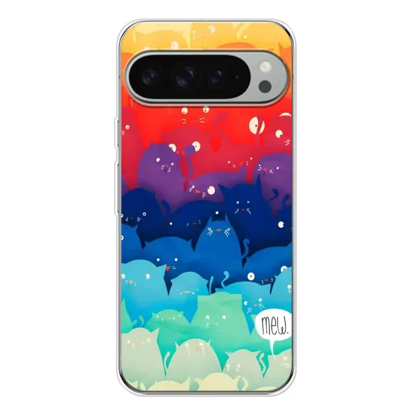 Чехол с рисунком «Mew» для Google Pixel 9 Pro XL