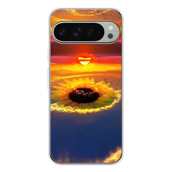 Чехол с рисунком «Небо подсолнух» для Google Pixel 9 Pro XL Чехол с рисунком «Небо подсолнух» для Google Pixel 9 Pro XL