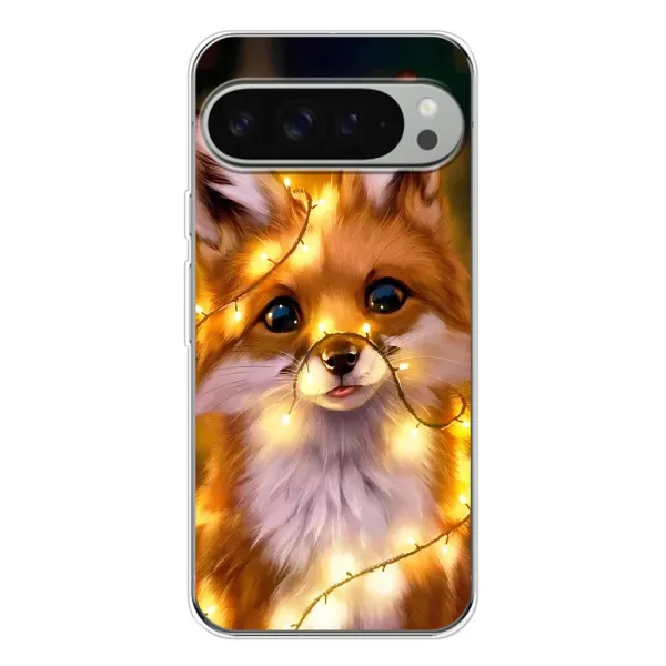 Чехол с рисунком «Новогодний лисенок» для Google Pixel 9 Pro XL Чехол с рисунком «Новогодний лисенок» для Google Pixel 9 Pro XL