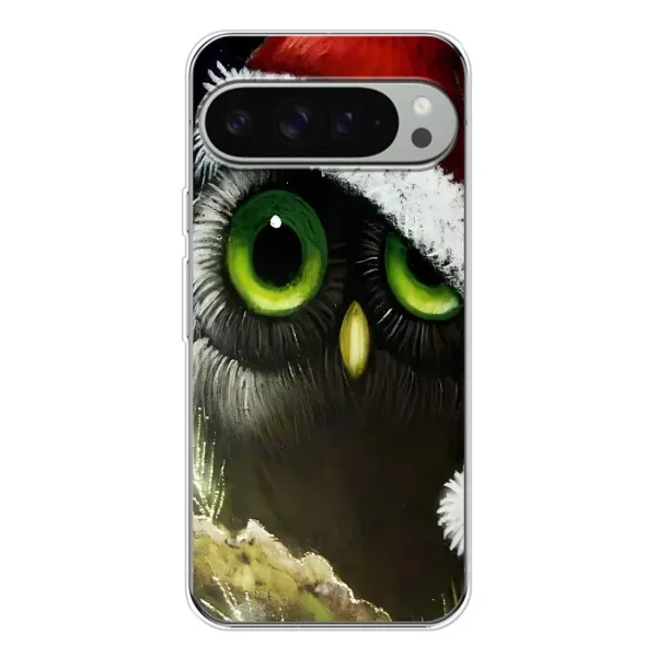 Чехол с рисунком «Новогодняя Сова» для Google Pixel 9 Pro XL Чехол с рисунком «Новогодняя Сова» для Google Pixel 9 Pro XL