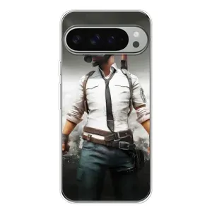 Силиконовый чехол с картинкой "Герой Pubg" на Google Pixel 9 Pro XL
