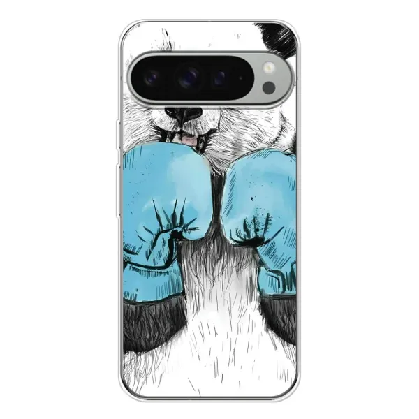 Чехол с рисунком «Панда боксер» для Google Pixel 9 Pro XL Чехол с рисунком «Панда боксер» для Google Pixel 9 Pro XL