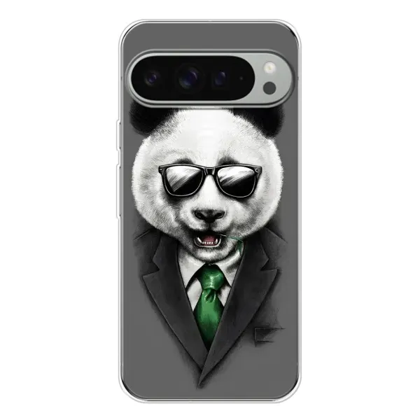 Чехол с рисунком «Панда в очках» для Google Pixel 9 Pro XL Чехол с рисунком «Панда в очках» для Google Pixel 9 Pro XL
