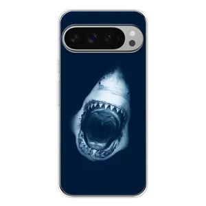 Силіконовий бампер з картинкою звірів для Google Pixel 9 Pro XL (Пащу Акули)