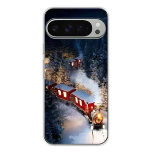 Силиконовый бампер на рождество для Google Pixel 9 Pro XL (Поезд)
