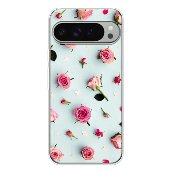 Чехол с рисунком «Разные цветы» для Google Pixel 9 Pro XL Чехол с рисунком «Разные цветы» для Google Pixel 9 Pro XL