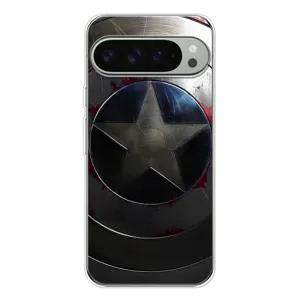 Чохол с Щітом Капітана Америки на Google Pixel 9 Pro XL (Ретро Щит Капітана)