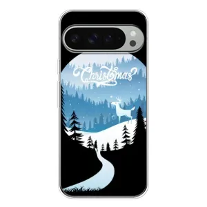 Силиконовый бампер на рождество для Google Pixel 9 Pro XL (Рождественский Олень)