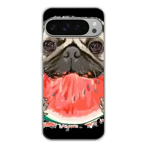 Чохол (ТПУ) Милі песики для Google Pixel 9 Pro XL (Смішний Мопс)