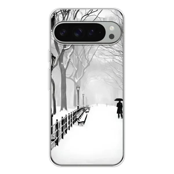 Чехол с рисунком «Снегом замело» для Google Pixel 9 Pro XL Чехол с рисунком «Снегом замело» для Google Pixel 9 Pro XL
