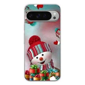 Чохли на Новий Рік Google Pixel 9 Pro XL (Сніговик в шапці)