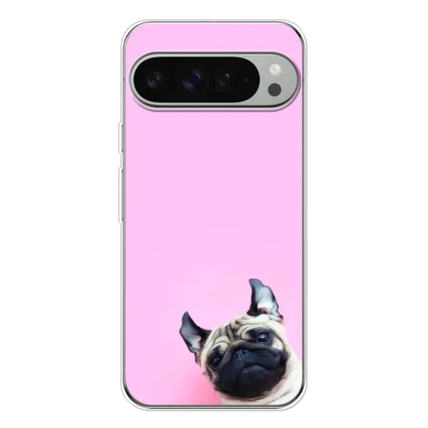 Чехол с рисунком «Собака на розовом» для Google Pixel 9 Pro XL Чехол с рисунком «Собака на розовом» для Google Pixel 9 Pro XL