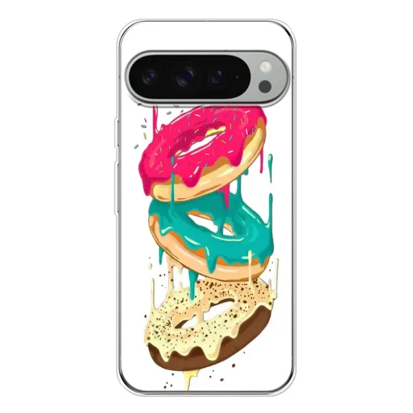 Чехол с рисунком «Сочные пончики» для Google Pixel 9 Pro XL Чехол с рисунком «Сочные пончики» для Google Pixel 9 Pro XL