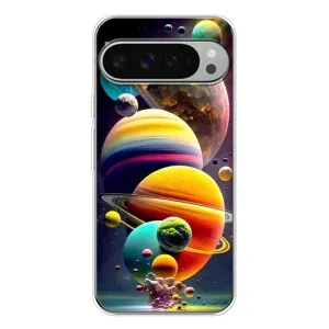 Чохол (ТПУ) з планетами на Google Pixel 9 Pro XL (Сонячна система)