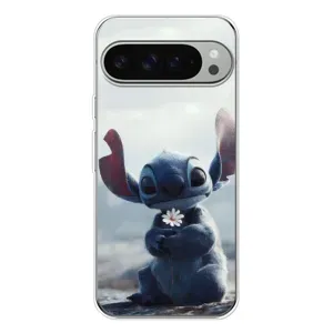 Чехол с рисунком Стич для Google Pixel 9 Pro XL (Стич с цветочком)