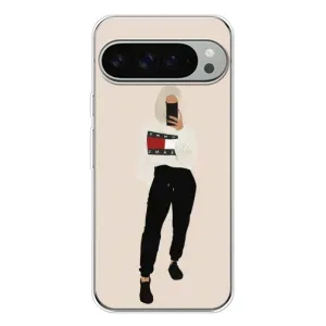 Силиконовый Чехол на Google Pixel 9 Pro XL с картинкой Стильных Девушек (Стильная)
