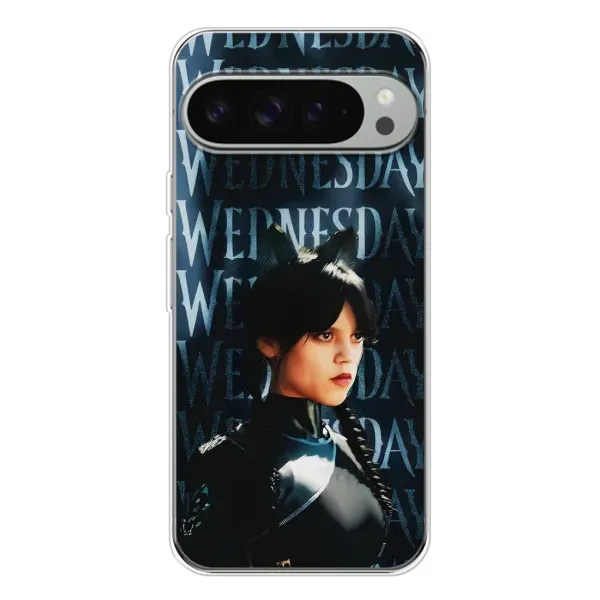 Чехол с рисунком «Уэнздей с ушками» для Google Pixel 9 Pro XL Чехол с рисунком «Уэнздей с ушками» для Google Pixel 9 Pro XL