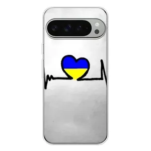 Силиконовый Чехол на Google Pixel 9 Pro XL (Я-Украина) (Украинская кардиограмма)